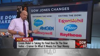 Jim Cramer reacts to Dow Jones additions of Salesforce, Amgen and Honeywell