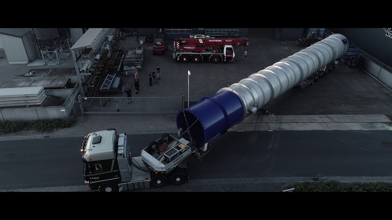 Lastechniek Wilderink - groot transport, buis 30 meter.