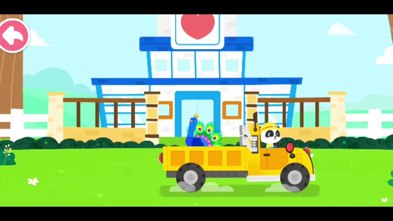 Baby bus care for animals treatment cartoon Full HD video Android gameplay 