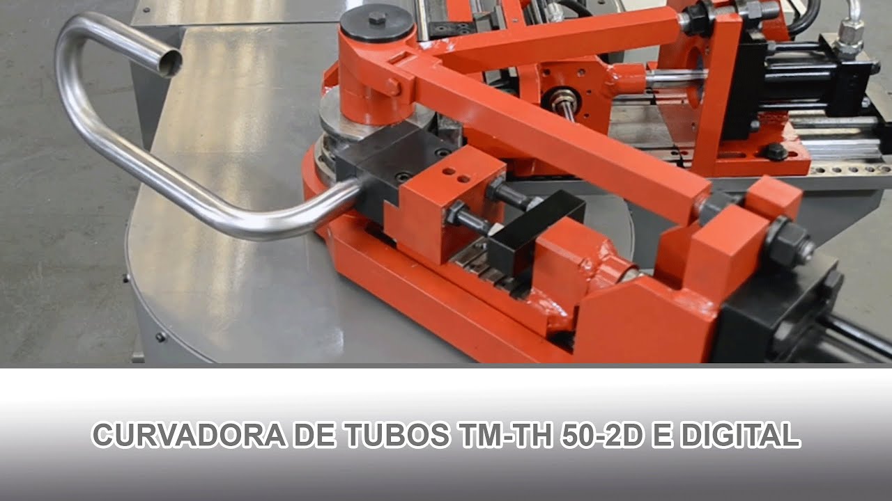 Máquina Curvadora de Tubos TM-TH 50-2D E Digital Tecnomaq Curvadoras -  YouTube