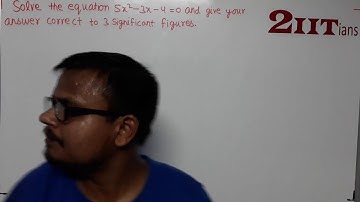 QUADRATIC EQUATIONS Ex5.3 Q11 Class X ICSE | IIT JEE  Solve the equation 5x² – 3x – 4 = 0