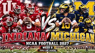 Indiana vs Michigan- WEEK 8 - College Football 27 Simulation