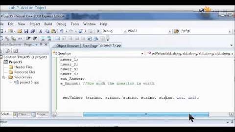 TCH60 C++ Programming Quiz Show project lab 2