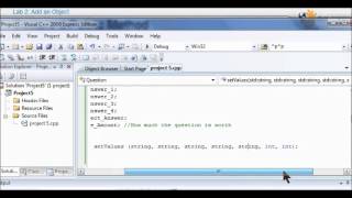 TCH60 C++ Programming Quiz Show project lab 2