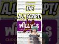 Throwback to when the A.I. script for the Glasgow Wonka Experience was revealed!! 🍫📄