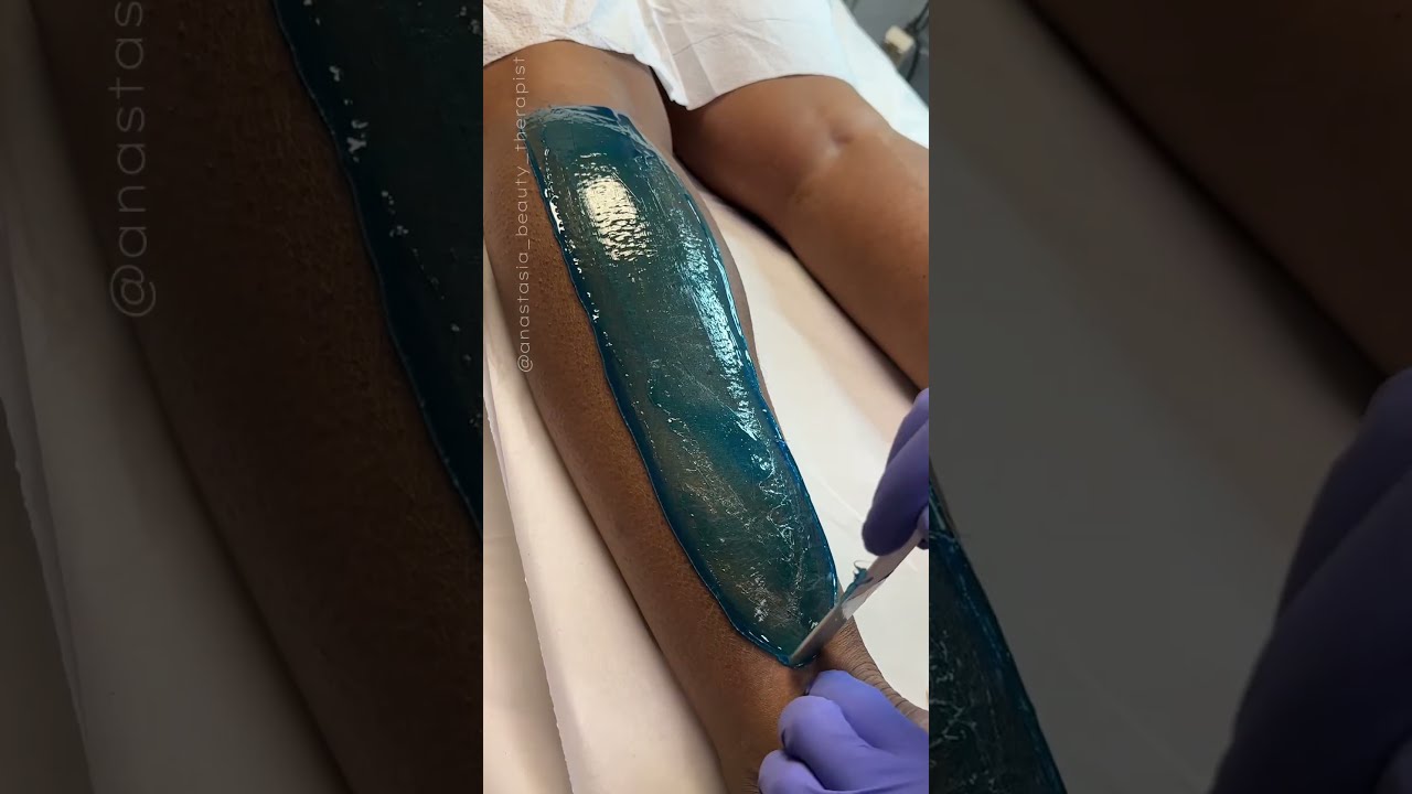 Lower Leg Wax Service Using Blue Hard Formula From Starpil