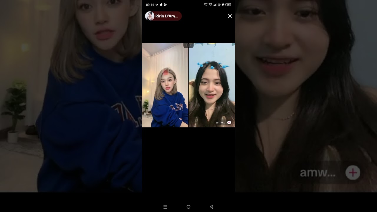 Non ririn bergoyang di belakang sanud