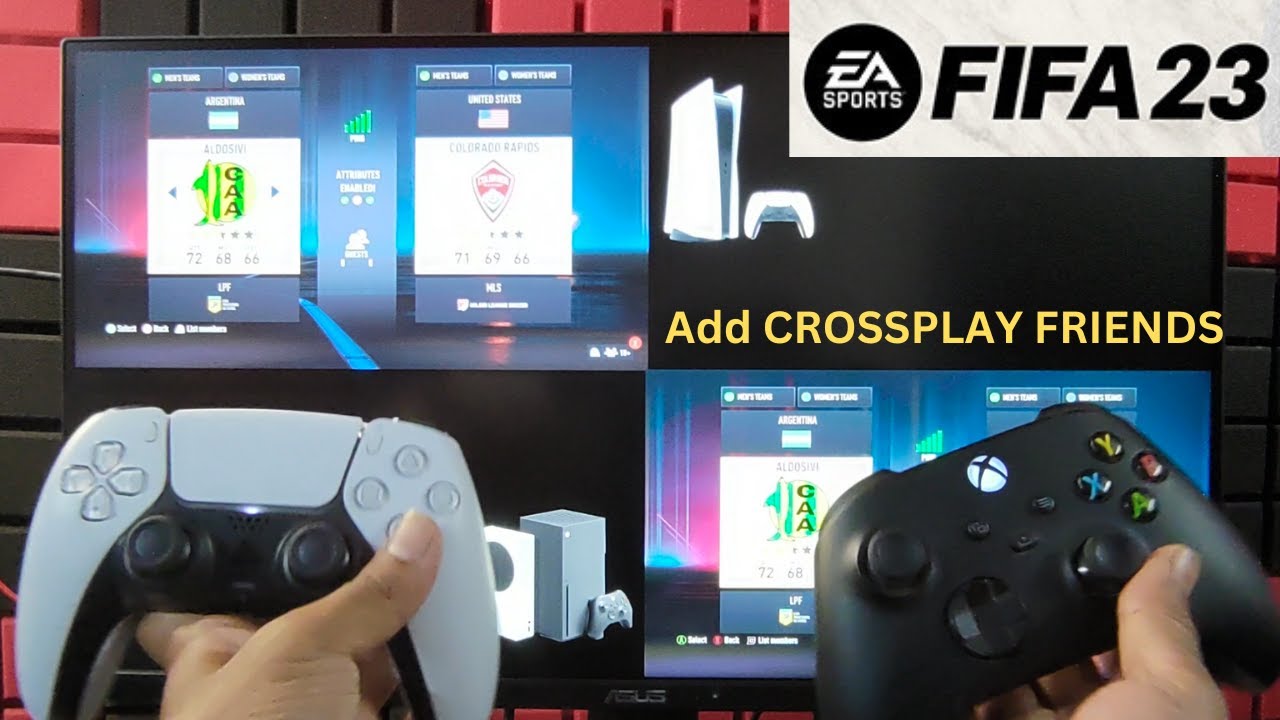 HOW TO INVITE CROSSPLAY/CROSS PLATFORM IN FIFA 23 XBOX/PS4/PS5/PC/SWITCH 