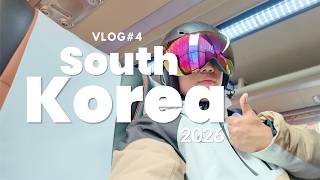 south korea 2026 🇰🇷 | vlog #4 - first time skiing ❄️ + first korean bbq experience in myeongdong 🥩