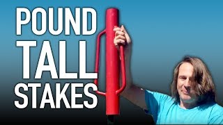Install posts that are taller than you - safely