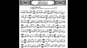 Surah Al Ala 87 سورة العلى Sheikh Maher Al Muaiqly الشيخ ماهر المعيقلي