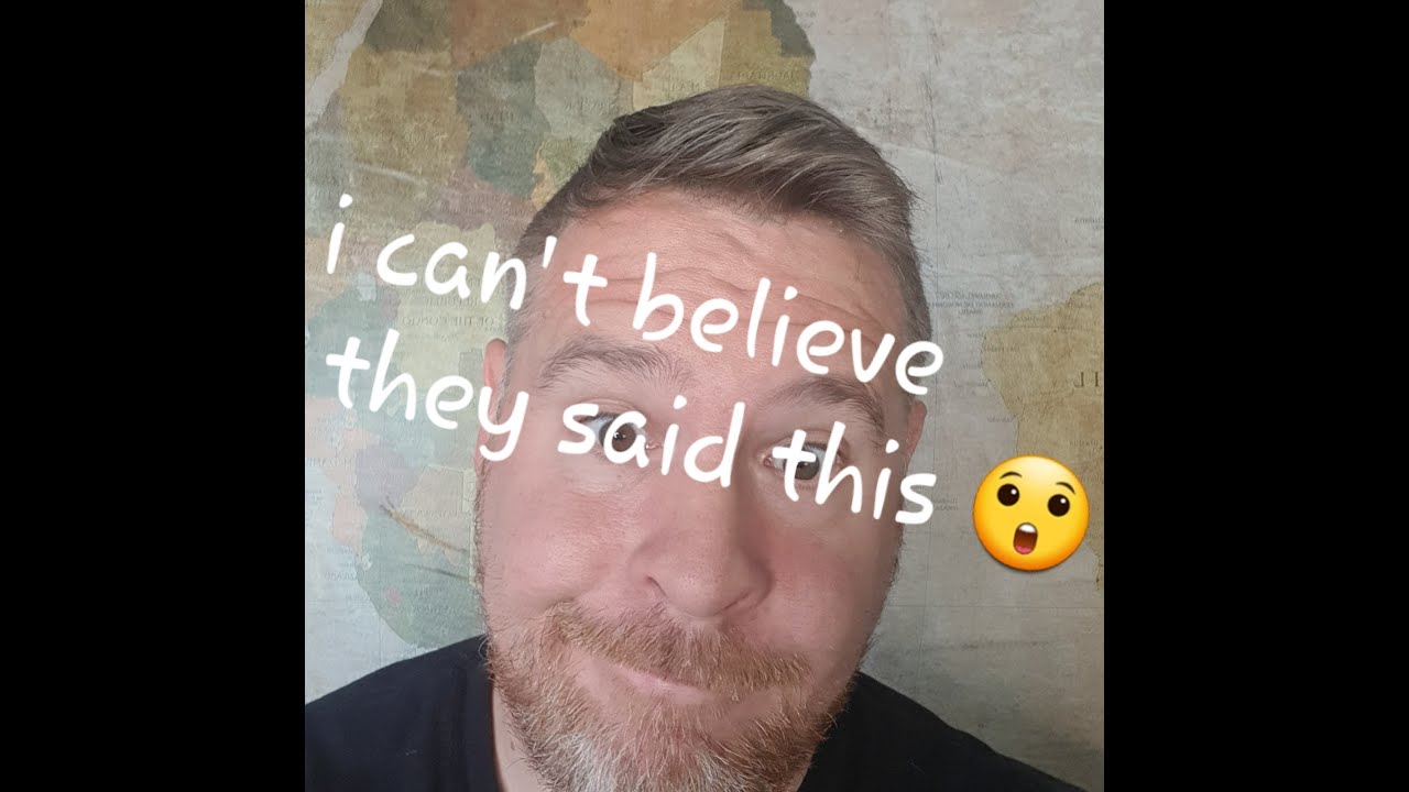 I can't believe they said this YouTube