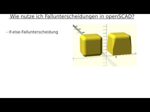 Sockel mit openSCAD erzeugen - if-else Fallunterscheidung