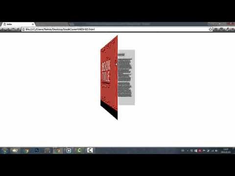Book Cover 3D Animation || HTML, CSS3