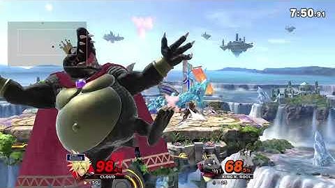 Smash Ultimate - Cloud vs Level 9 CPU King K. Rool 50 Stock Battle - No Deaths (Remake) Outdated