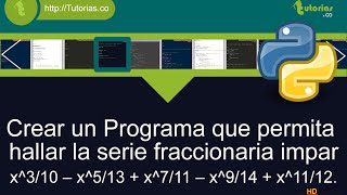ciclo for – python (serie fraccionaria impar)