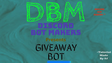 Giveaway Bot With Buttons- DBM DEVLOPMENT