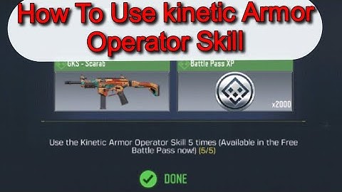 How To Use kinetic Armor Operator Skill|Call of duty mobile|Pro Gamer Mr RDR