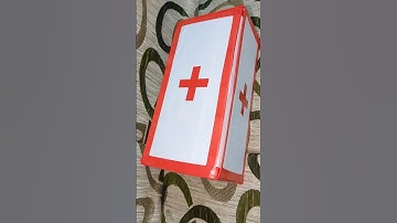 First aid box making for school project #firstaid #shorts