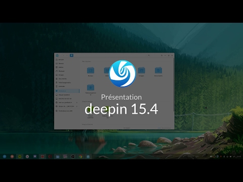 Tutoriel Unix/DeepIn : Environnement de bureau : Deepin 15.4