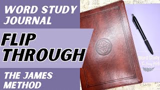 Flip Through - Word Study Journal - The James Method #biblestudy 