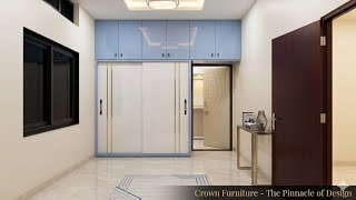 Modern Wardrobe Goals 😍: Maximum Storage &amp; Minimalist Style! #basavakalyan #furniture #homedecor 