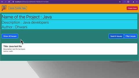 IssueTracker App | nodeJs | mongoDb | coding ninjas skill test