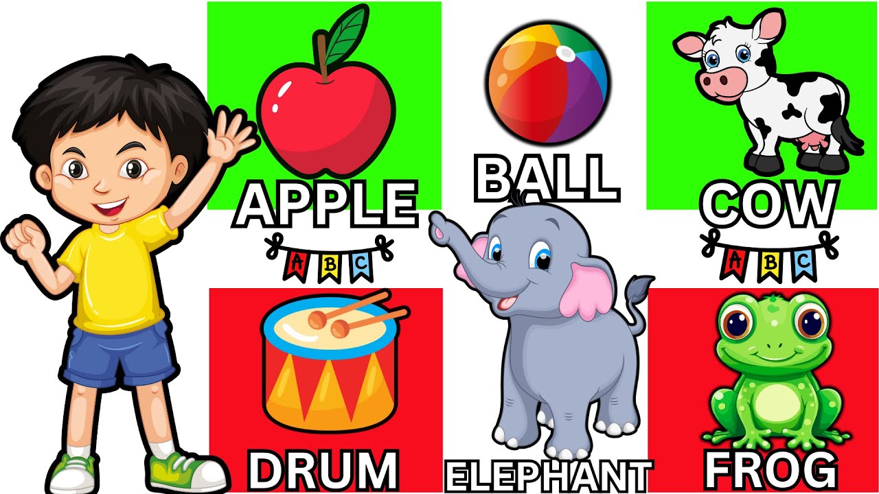 Abcd Basic Word ABCD video | Flashcards | vocabulary | A For Apple I ABCD | Basic ...