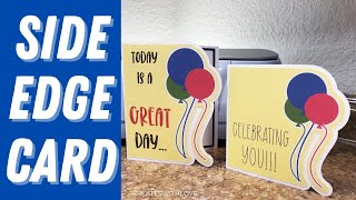 How to Make a SIDE EDGE CARD in Cricut Design Space