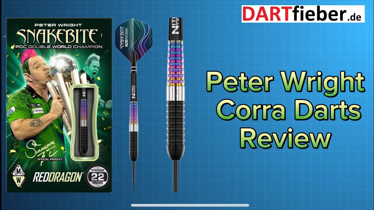 Red Dragon Peter Wright Corra Darts Review - YouTube