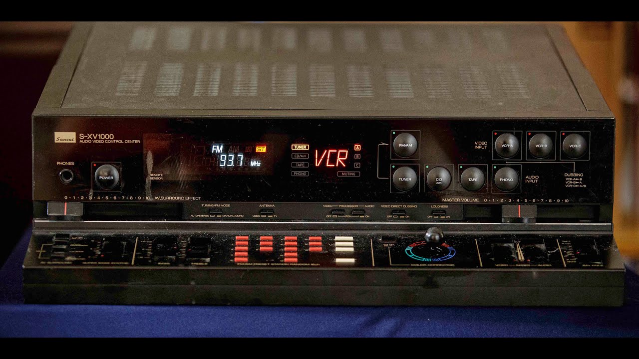 Sansui S-XV1000 A/V Control Center- Vintage Audio Review Episode