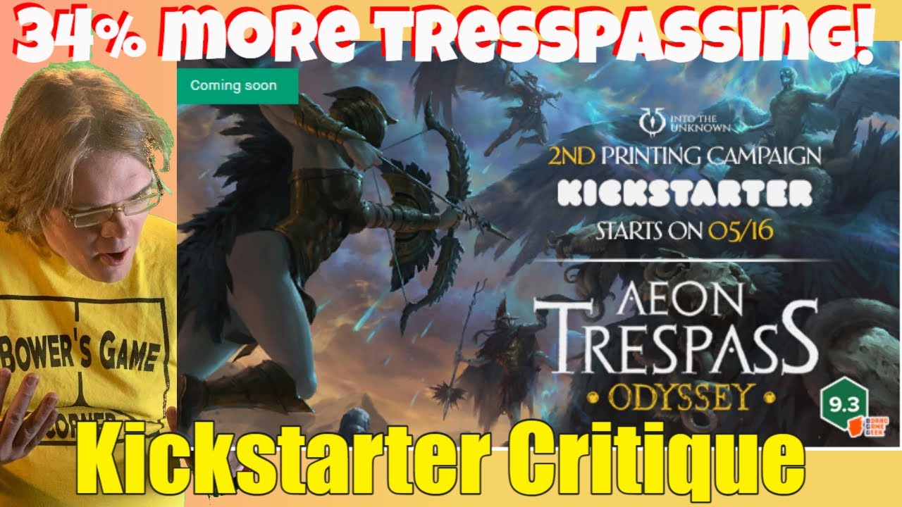 Aeon Trespass Odyssey Second Printing (C+) Kickstarter Critique Review