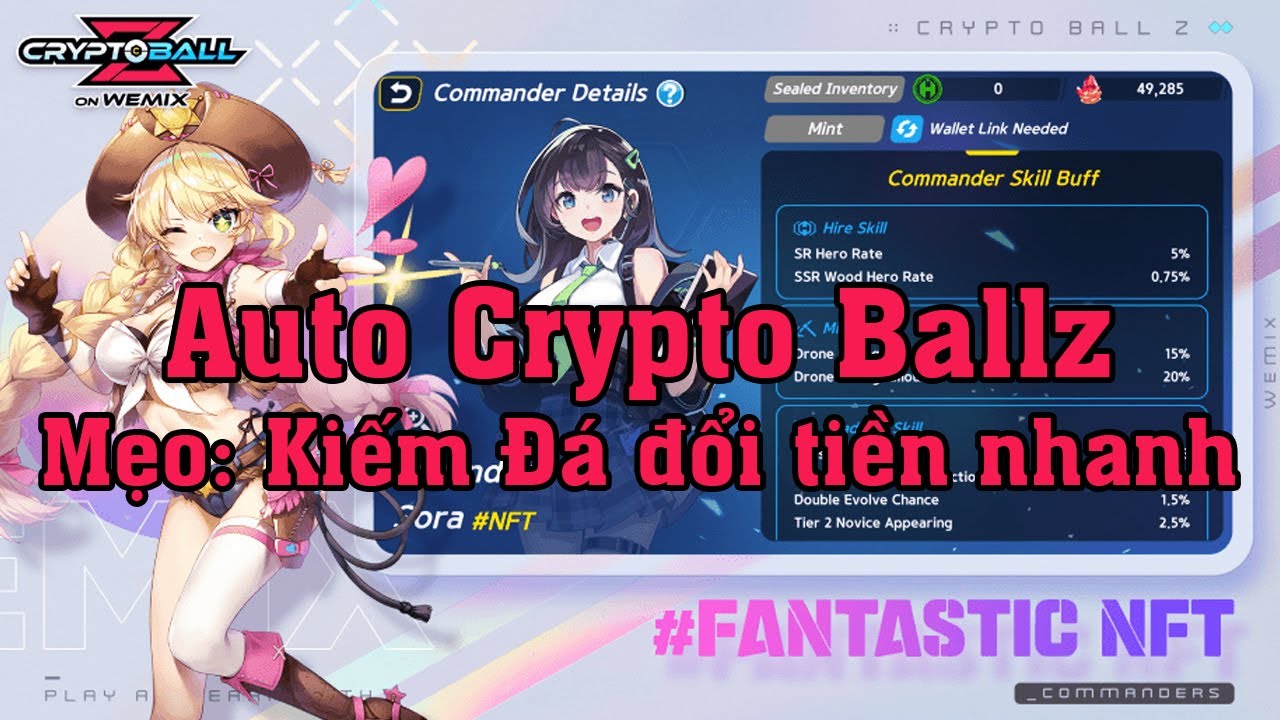 |Pcgialap.com| Cách kiếm money game Crypto ball Z on Wemix