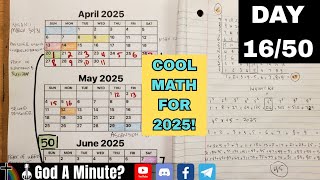 Day 16/50 Omer Countdown To Pentecost & Cool Math For 2025!