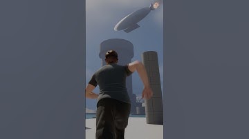 Airship test added  #ue5 #gamedev #art #project #openworld #multiplayer