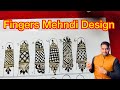 Finger mehndi design  henna classes day  13  beautiful fingers mehndi  raj mehandi designer