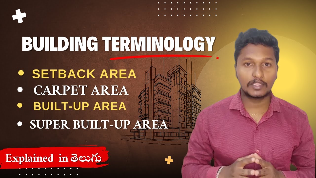 Carpet Area Built-up Area Super Built-up area Setback Area | Telugu | Prashanth Realtor