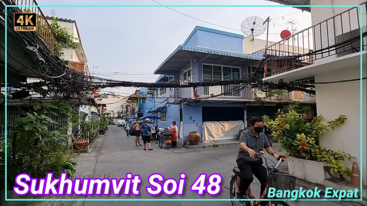 Bangkok Sukhumvit Soi 48 🇹🇭 Thailand Local Area - YouTube