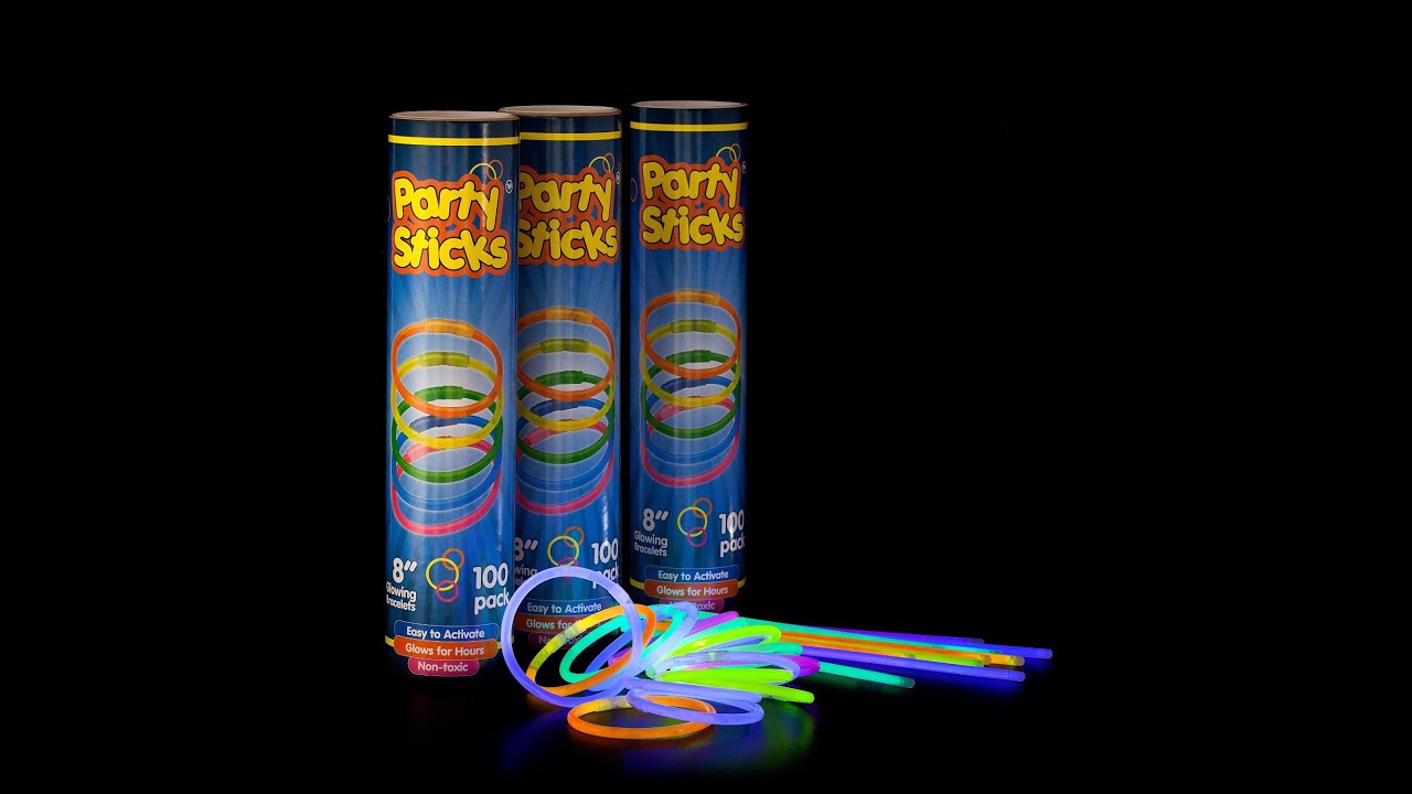 8" Glow sticks by Partysticks 300 pack USA Toyz YouTube