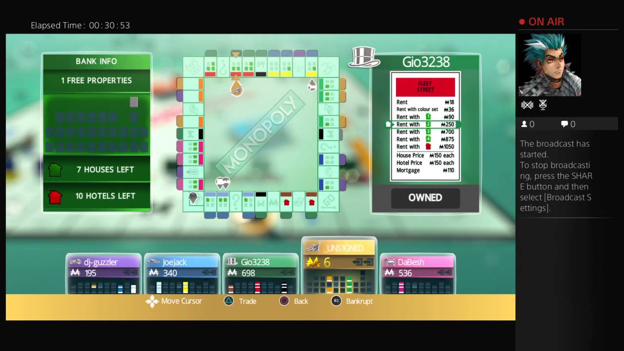 MONOPOLY PLUS - PS4 GAMEPLAY - [CRAZY LUCK] - YouTube