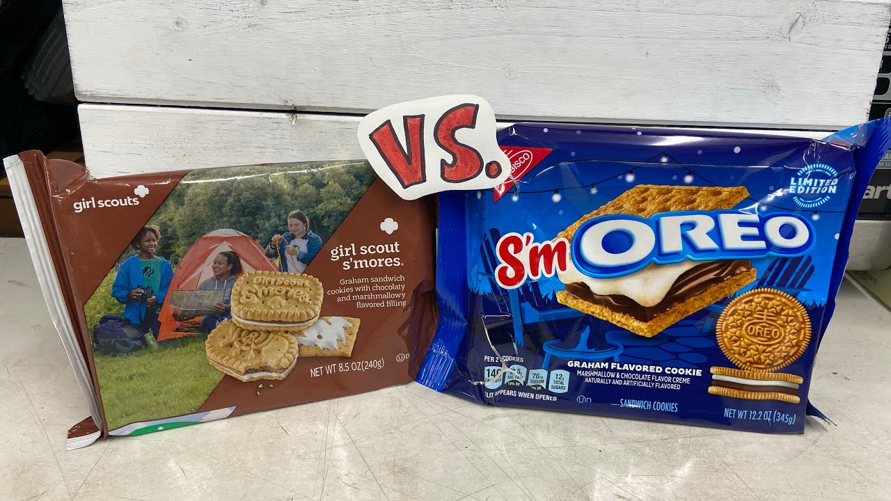 Girl Scout S’mores Vs. S’mOreo cookies!