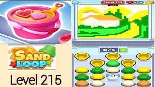 Sand loop level 215  walkthrough solution 