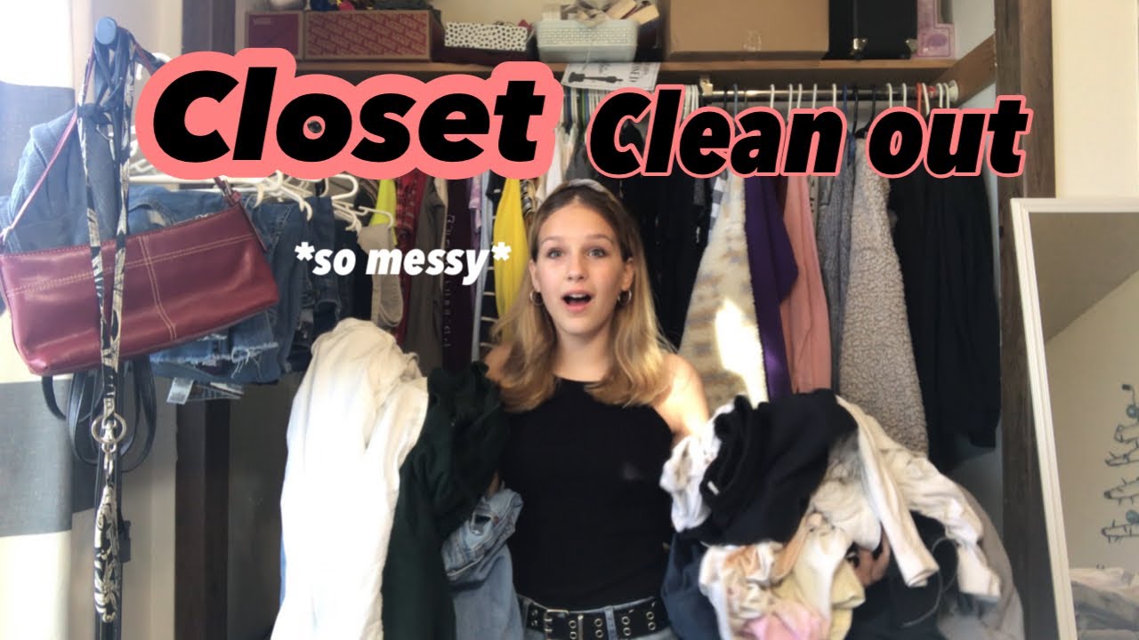 Extreme closet clean out! || Decluttering & Organizing my closet. - YouTube