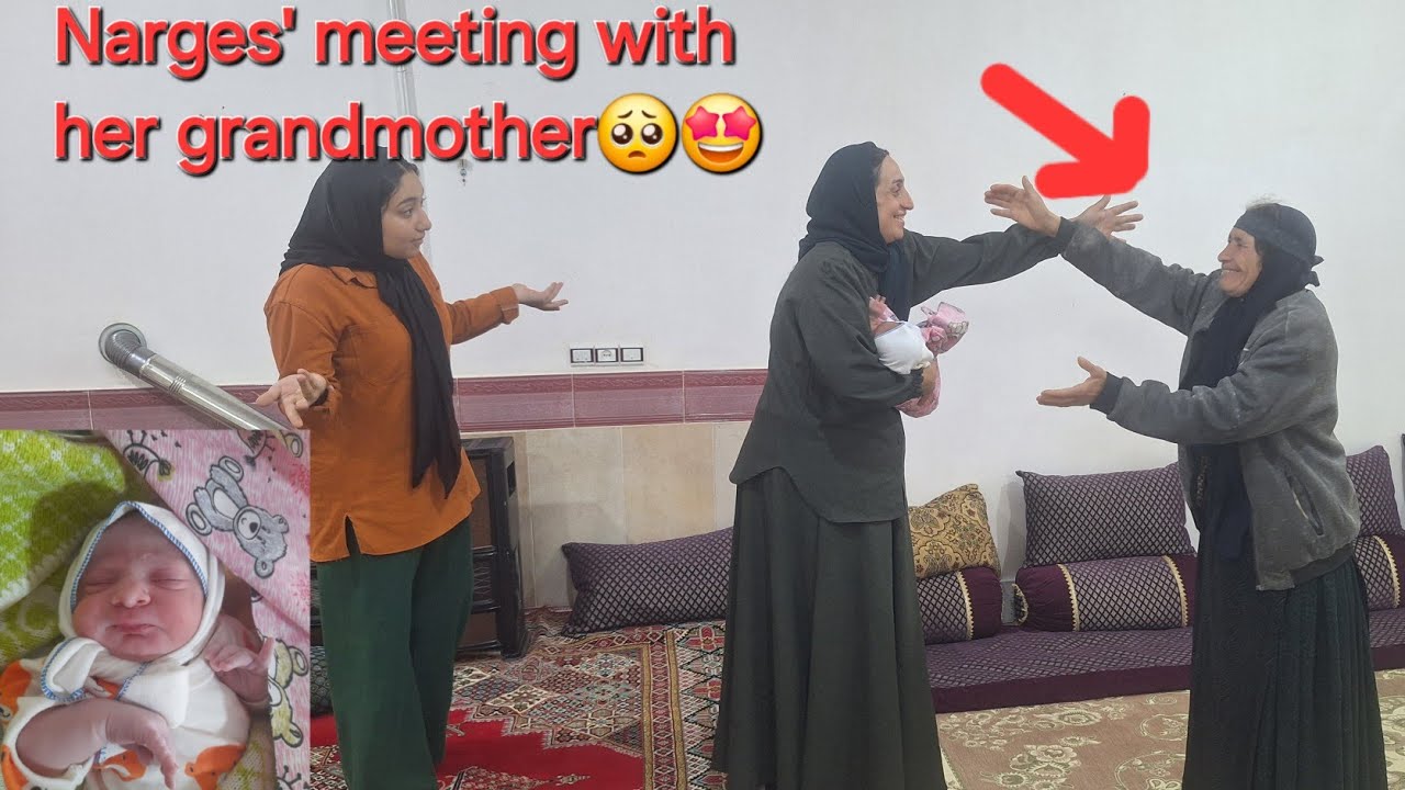 Удивительный момент! Наргес встречает своего Спасителя и своего малыша 😍 Навещает свою бабушку