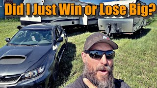I Won 2 Cheap Auction RV's and A Car!  $4,200 Camper?