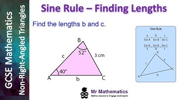 Using the SIne Rule to Find a Length | Mr Mathematics
