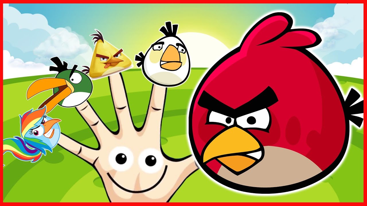 Peppa Pig Finger Family Angry Bird Nursery Rhymes For Children Lyrics