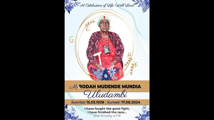 IN LOVING MEMORY OF MAMA RODAH MUDENDE