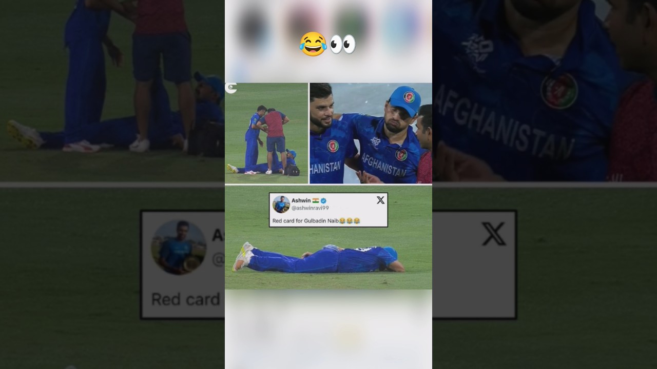 gulabdin naib acting injured😱😂👀afg vs ban t20 World Cup highlights 2024