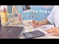 online school study vlog 🗒 what I eat, desk setup, art, cooking, cdrama, productivity 🐳